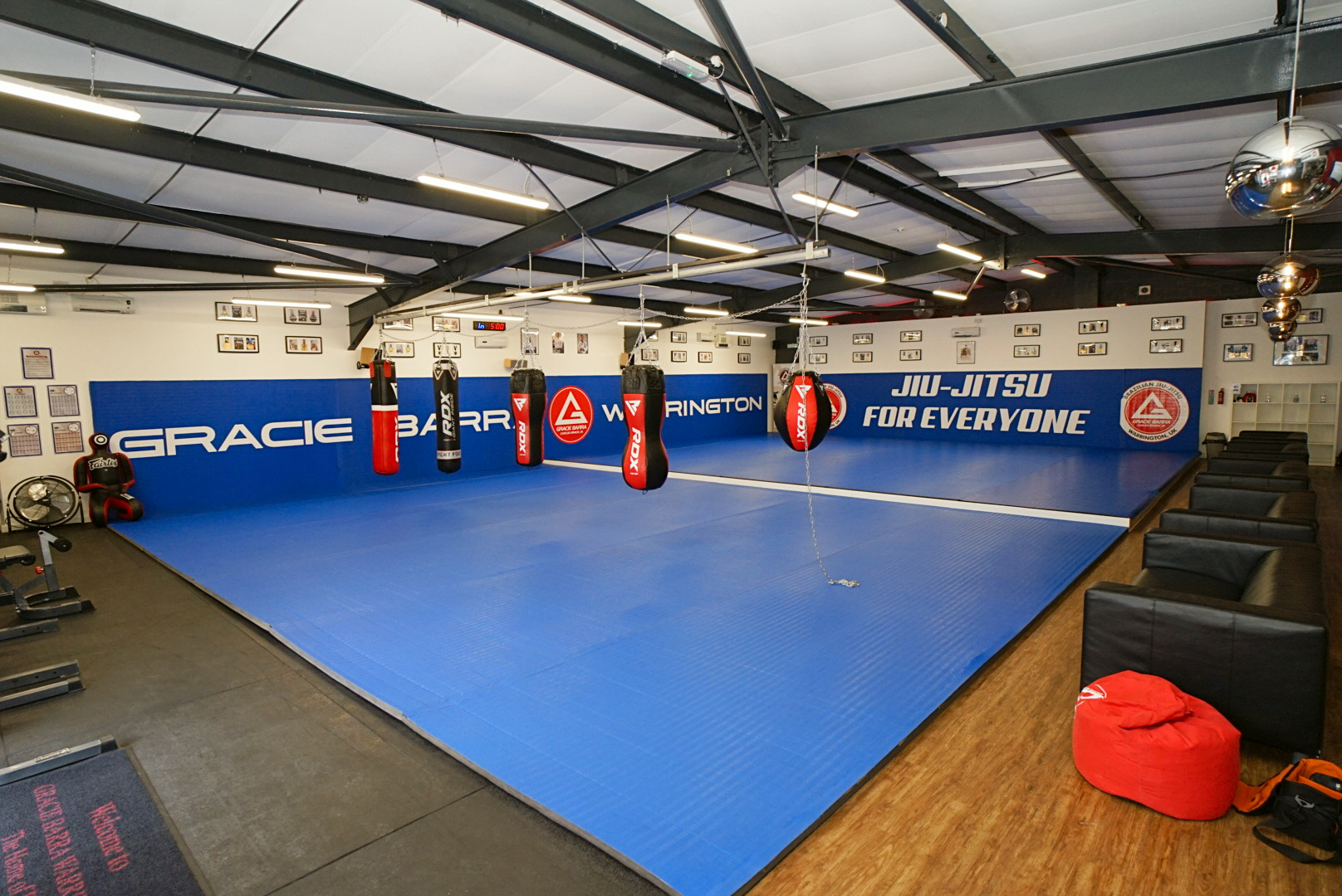 Facility mat area